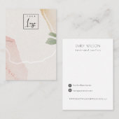 Carte De Visite Écran Abstrait du logo de la bande de collier de c (Devant / Derrière)