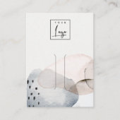 Carte De Visite Écran Abstrait du logo de l'aquarelle (Devant)