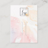 Carte De Visite Écran Abstrait du logo de l'aquarelle (Devant)