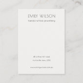 Carte De Visite Écran Abstrait Gold Purple Logo 2 oreilles (Dos)