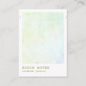 Carte De Visite Écran Abstrait Pastel Green Plaster (Devant)