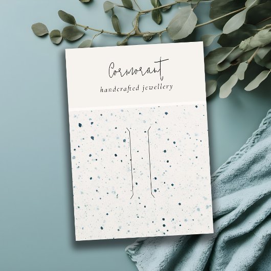 Carte De Visite Écran Bleu Blanc texturé à poils