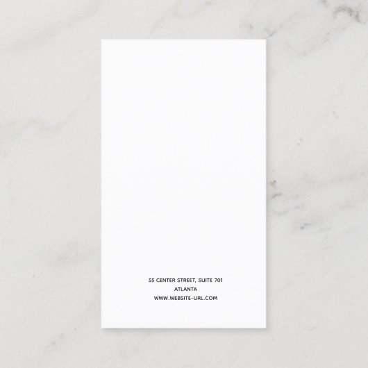 Carte De Visite Écran BOHO NEUTRAL du logo (Dos)