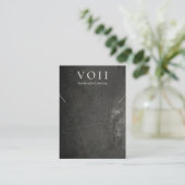 Carte De Visite Écran bracelet cool noir rustique (Debout devant)