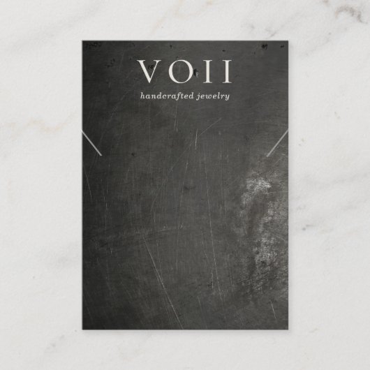 Carte De Visite Écran bracelet cool noir rustique (Devant)