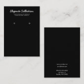 Carte De Visite Écran Calligraphie noir blanc oreille (Devant / Derrière)