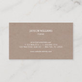 Carte De Visite Écran Cheval blanc moderne pour les agriculteurs (Dos)