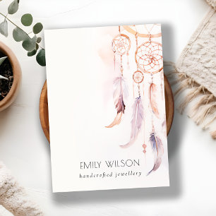Carte De Visite Écran Chic Boho Dreamcatcher Blank Jewelry