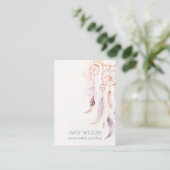 Carte De Visite Écran Chic Boho Dreamcatcher Blank Jewelry (Debout devant)