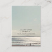 Carte De Visite Écran Collier De Scène De Plage Calme (Dos)