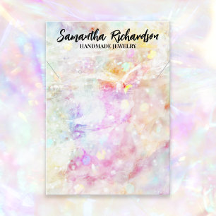 Carte De Visite Écran coloré Arc en ciel Confetti Porte-bijoux