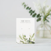 CARTE DE VISITE ÉCRAN COOL DE FOLIAGE D'OR VERT (Debout devant)