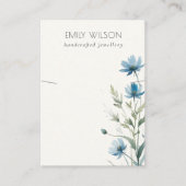 Carte De Visite Ecran couleur Fleur sauvage bleu Dusky (Devant)