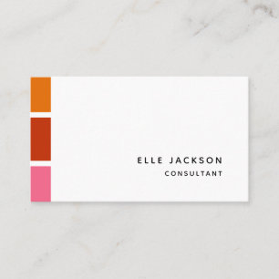 Carte De Visite Écran couleur Personnaliser claire moderne minimal
