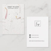 CARTE DE VISITE ÉCRAN D'APPAREIL D'APPAREIL DE PAPIER À LA MAIN (Devant / Derrière)