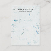 CARTE DE VISITE ÉCRAN D'APPAREIL D'APPAREIL PETAL FAIT À LA MAIN L (Devant)