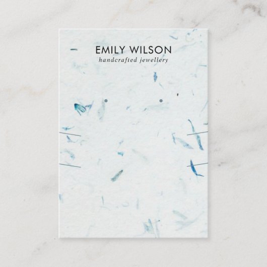 CARTE DE VISITE ÉCRAN D'APPAREIL D'APPAREIL PETAL FAIT À LA MAIN L (Devant)