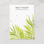 CARTE DE VISITE ÉCRAN D'APPRÉCIATION DE LA FAUNE DE PALMIERS TROPI (Devant)