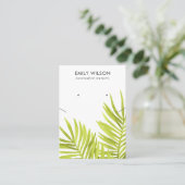 CARTE DE VISITE ÉCRAN D'APPRÉCIATION DE LA FAUNE DE PALMIERS TROPI (Debout devant)