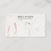 CARTE DE VISITE ÉCRAN D'APPROVISIONNEMENT EN PAPIER BLANC EN PÉTAL (Devant)