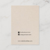 Carte De Visite Ecran d'aquarelle Terre Pierres Kraft Écran d'orei (Dos)