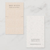 Carte De Visite Écran de bande de collier en céramique rose pâle (Devant / Derrière)