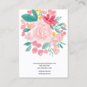 Carte De Visite Écran de barrette à cheveux rose (Dos)