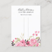 Carte De Visite Écran de barrette à cheveux vert rose (Devant)