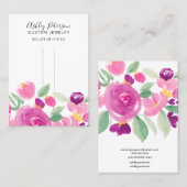 Carte De Visite Écran de barrette élégante à poil mauresque (Devant / Derrière)