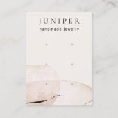 Carte De Visite Écran de bijouterie 3 trous Abstrait d'aquarelle (Devant)