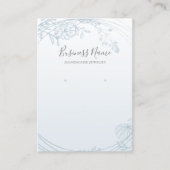 Carte De Visite Écran de bijouterie bleu-duché (Devant)