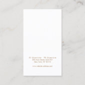 Carte De Visite Écran de bijoux à oreilles en lavande rose (Dos)