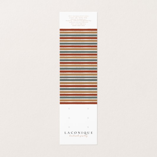 Carte De Visite Écran de bijoux | ABSTRAIT | Moderne (Extérieur déplié)