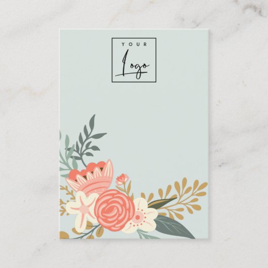 Carte De Visite Écran de bijoux Blank du logo Floral Ambrosia (Devant)