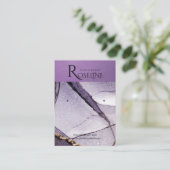 Carte De Visite Écran de bijoux couleur pourpre (Debout devant)