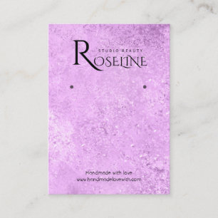 Carte De Visite Écran de bijoux couleur pourpre élégant