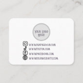 Carte De Visite Écran de bijoux en aquarelle personnalisable (Dos)