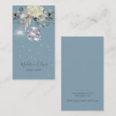 Carte De Visite Écran de bijoux en disco bleu Dusty (Devant / Derrière)