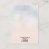 Carte De Visite Écran de bijoux en nacre rose vif (Dos)