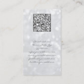 Carte De Visite Écran de bijoux en Parties scintillant d'argent po (Dos)