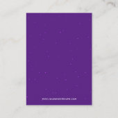 Carte De Visite Écran de bijoux en verre violet (Dos)