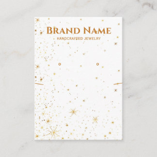 Carte De Visite Écran de bijoux Golden Star Galaxy