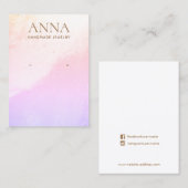 Carte De Visite Écran de bijoux Lavender Beach (Devant / Derrière)