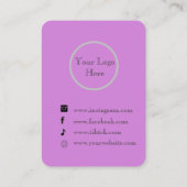 Carte De Visite Écran de bijoux mystique Boho personnalisé (Dos)