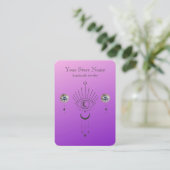 Carte De Visite Écran de bijoux mystique Boho personnalisé (Debout devant)