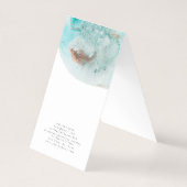 Carte De Visite Écran de bijoux | Neutre | Bleu | Aquarelle (Dos)