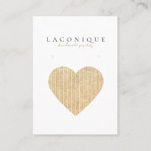Carte De Visite Écran de bijoux | Neutre | Gold Heart (Devant)