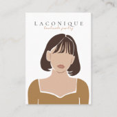 Carte De Visite Écran de bijoux | Portraits de filles | ABSTRAIT (Devant)