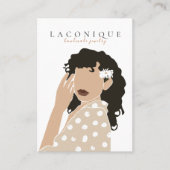 Carte De Visite Écran de bijoux | Portraits de filles | ABSTRAIT (Devant)