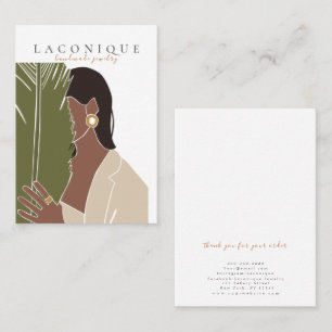 Carte De Visite Écran de bijoux Portraits de filles ABSTRAIT